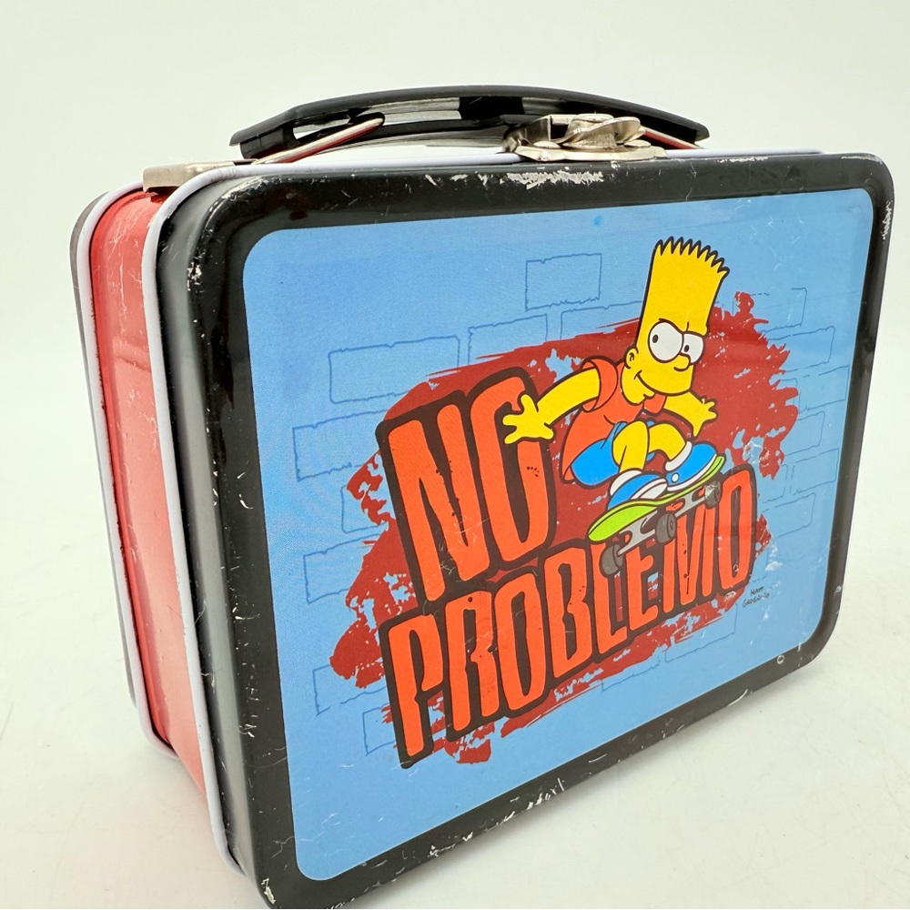 Bart Simpson 'No Problemo' Lunchbox 2006 - tin metal collectable Simpsons